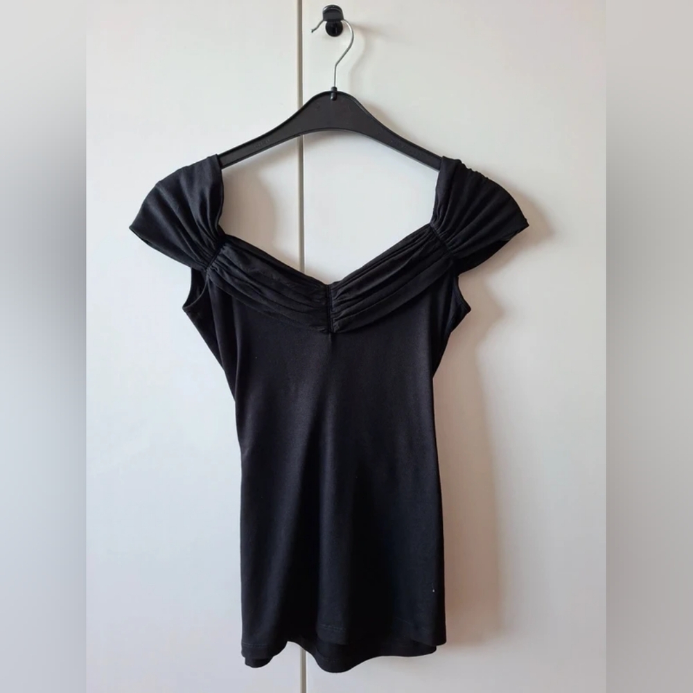 Elegant Black Off-Shoulder Women's Top